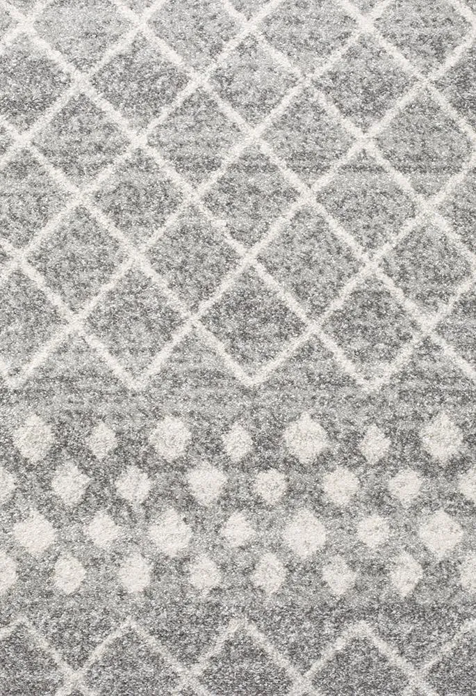 Aladdin Abby Silver Tribal Runner Rug