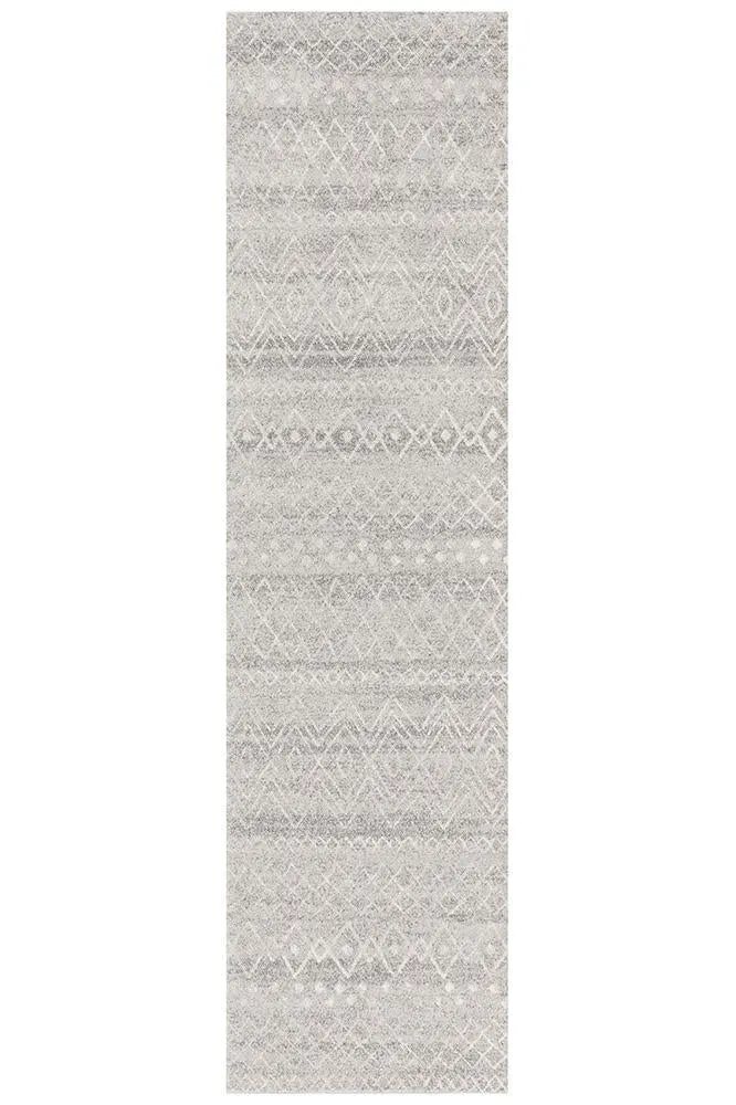Aladdin Iman Grey Rustic Tribal Rug-200X290CM