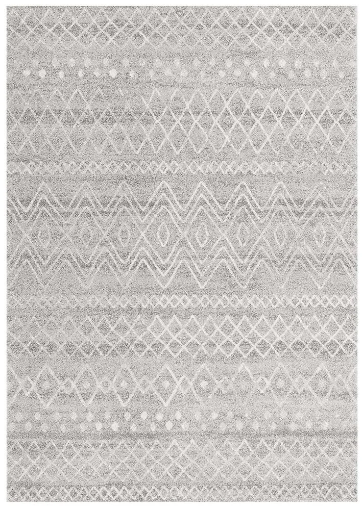 Aladdin Iman Grey Rustic Tribal Rug-200X290CM
