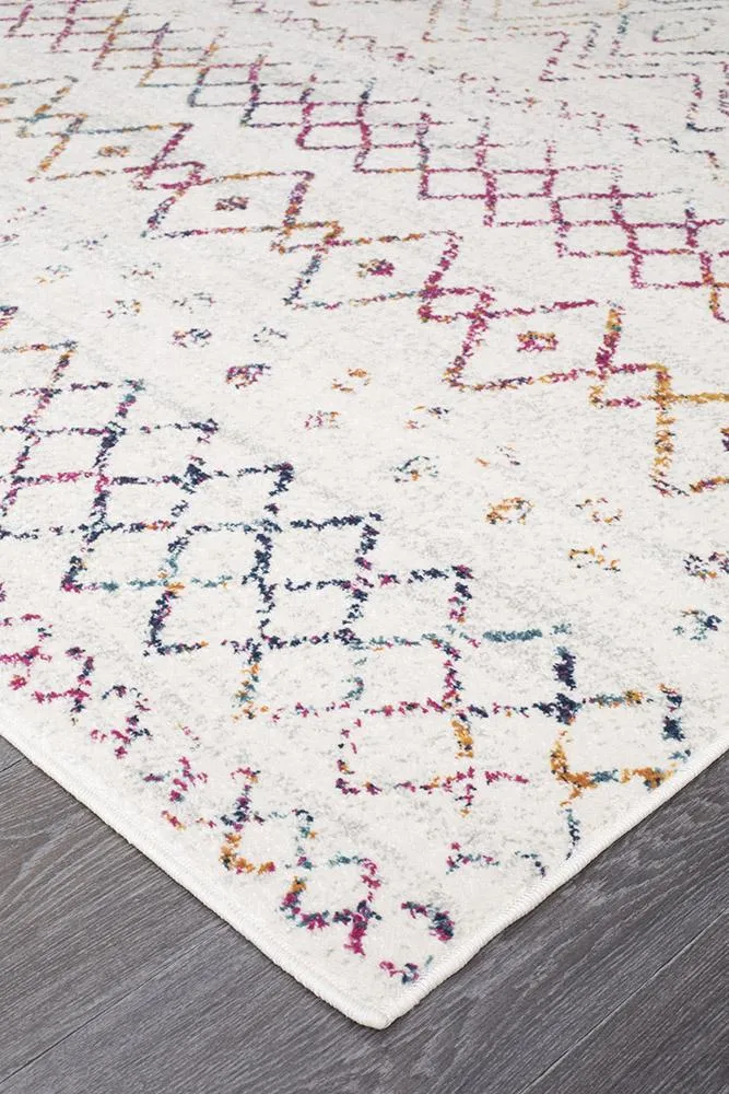 Aladdin Iman Multi Rustic Tribal Runner Rug