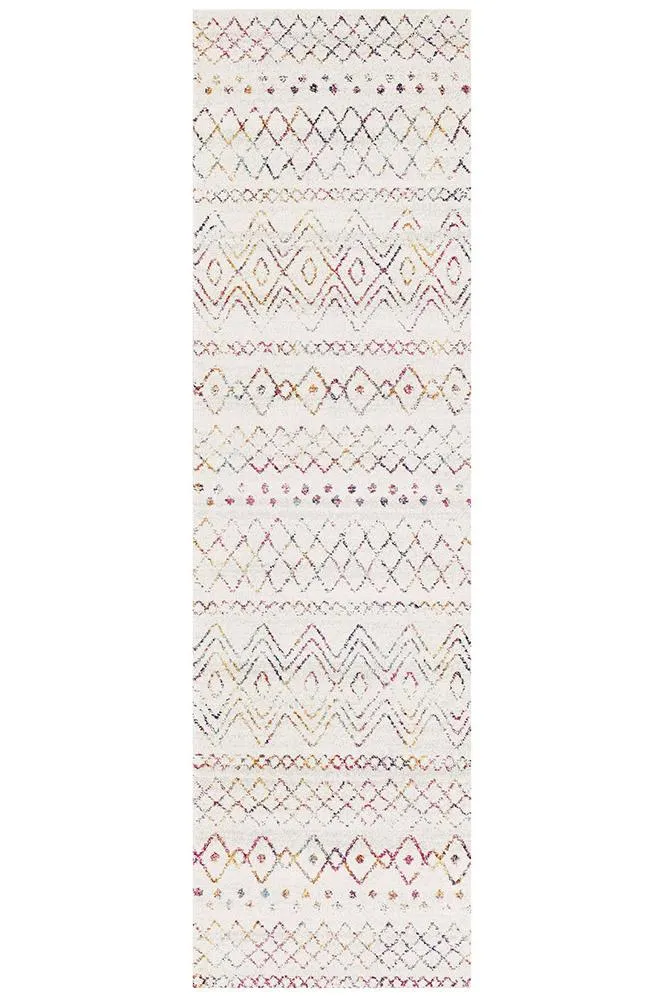 Aladdin Iman Multi Rustic Tribal Runner Rug