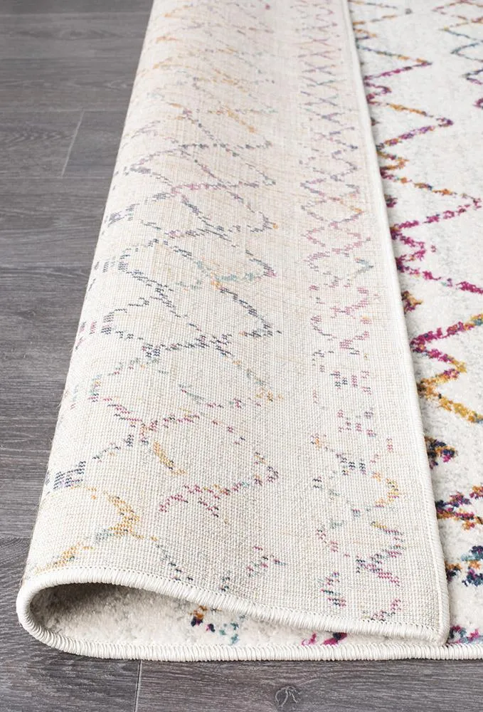 Aladdin Iman Multi Rustic Tribal Runner Rug