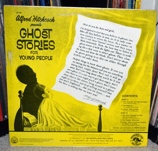 Alfred Hitchcock - Ghost Stories For Young People (LP, Album) (VG )