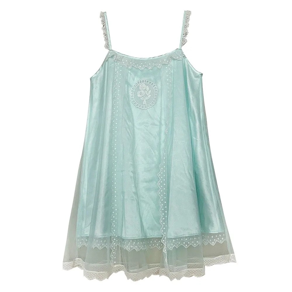 [August Unicron] Fairy tale twirl satin mini dress