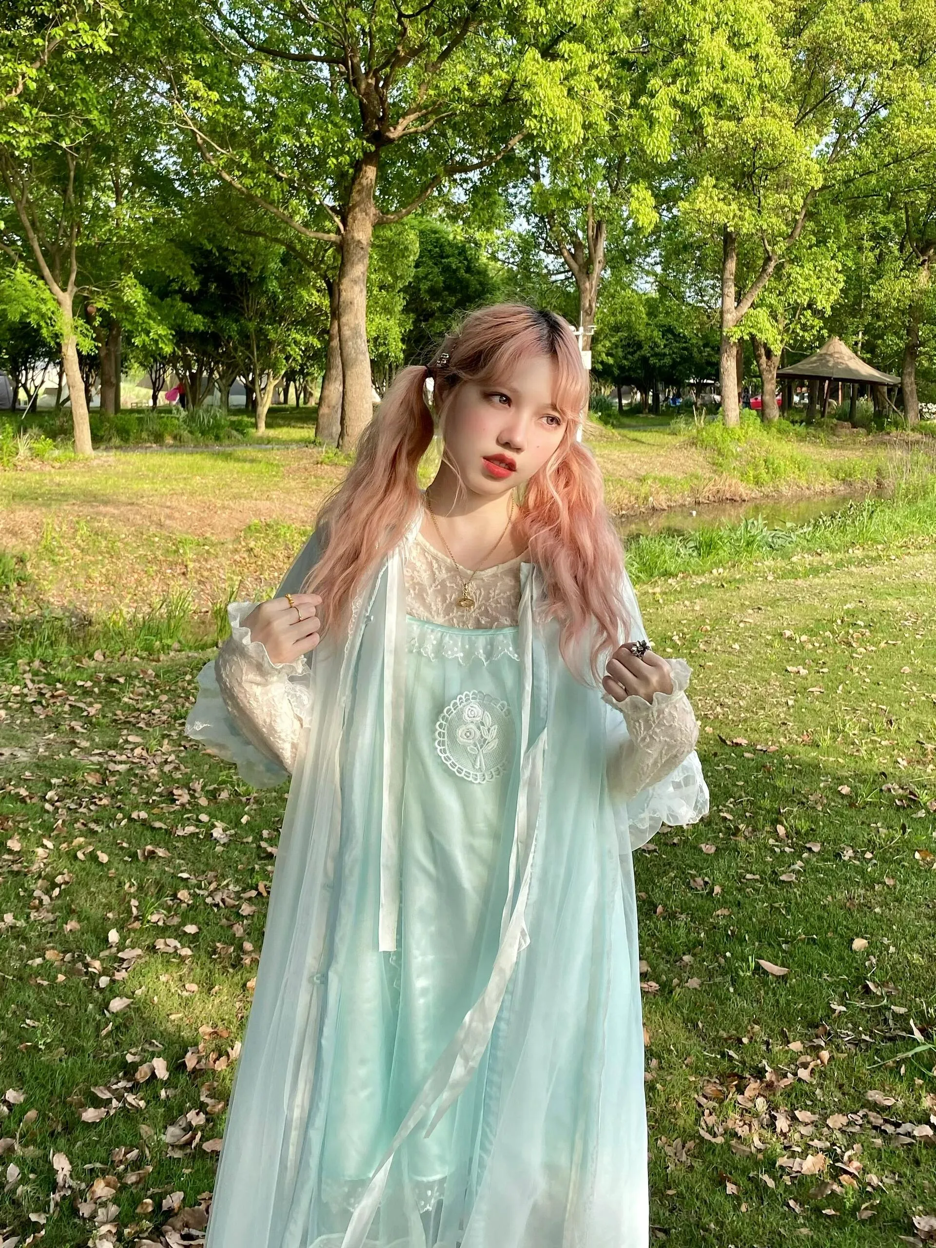 [August Unicron] Fairy tale twirl satin mini dress