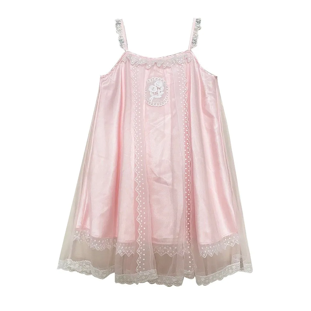 [August Unicron] Fairy tale twirl satin mini dress