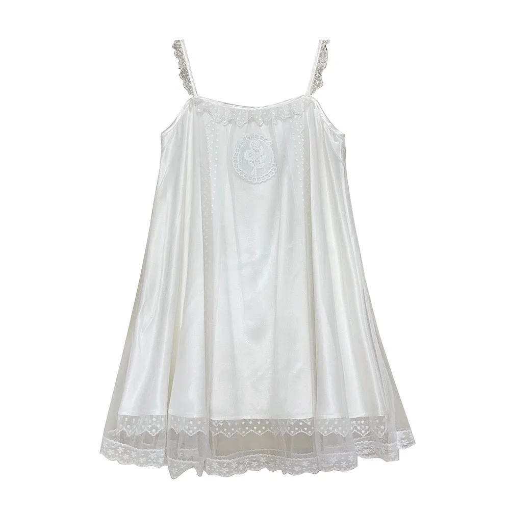 [August Unicron] Fairy tale twirl satin mini dress