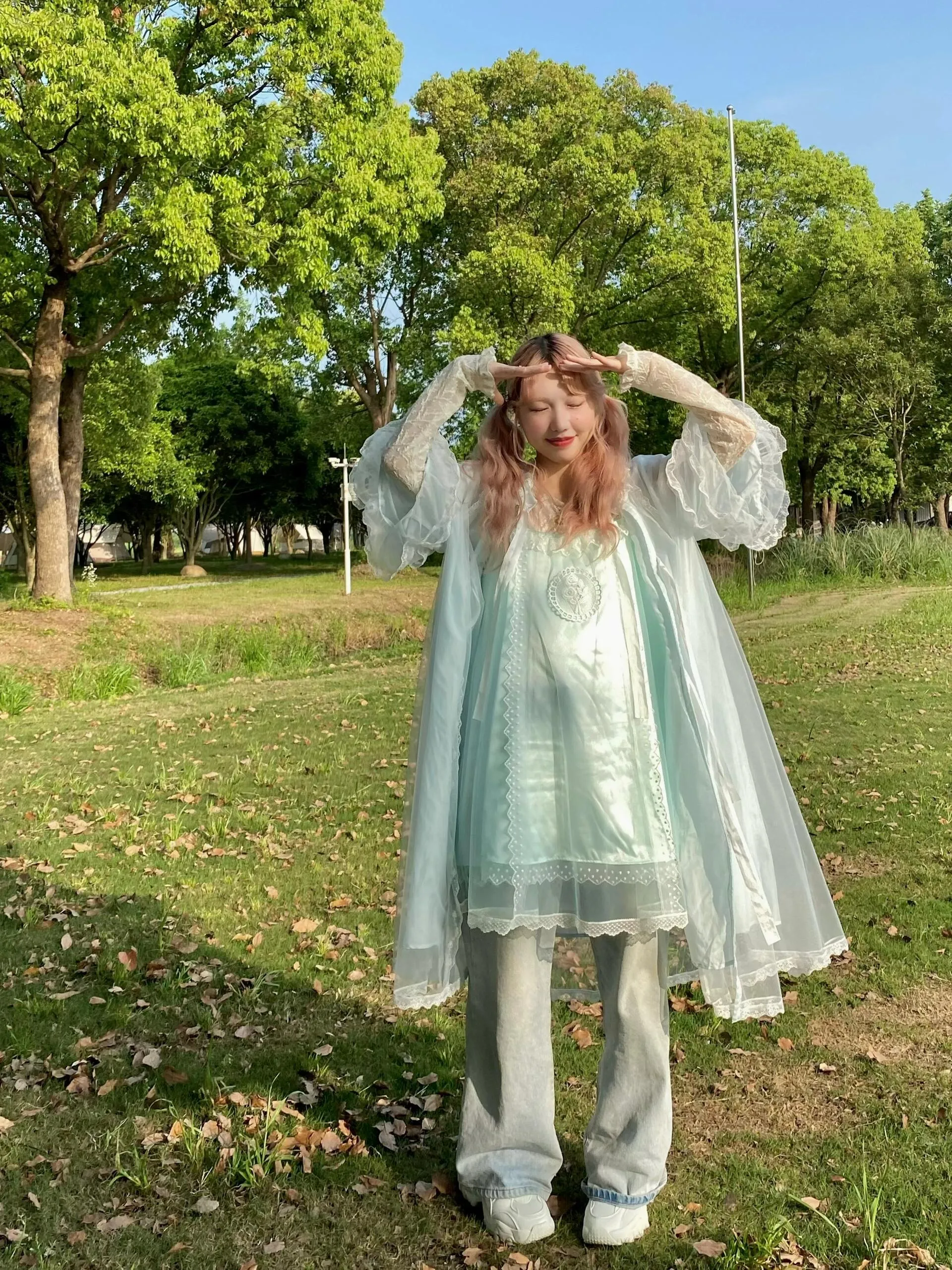 [August Unicron] Fairy tale twirl satin mini dress