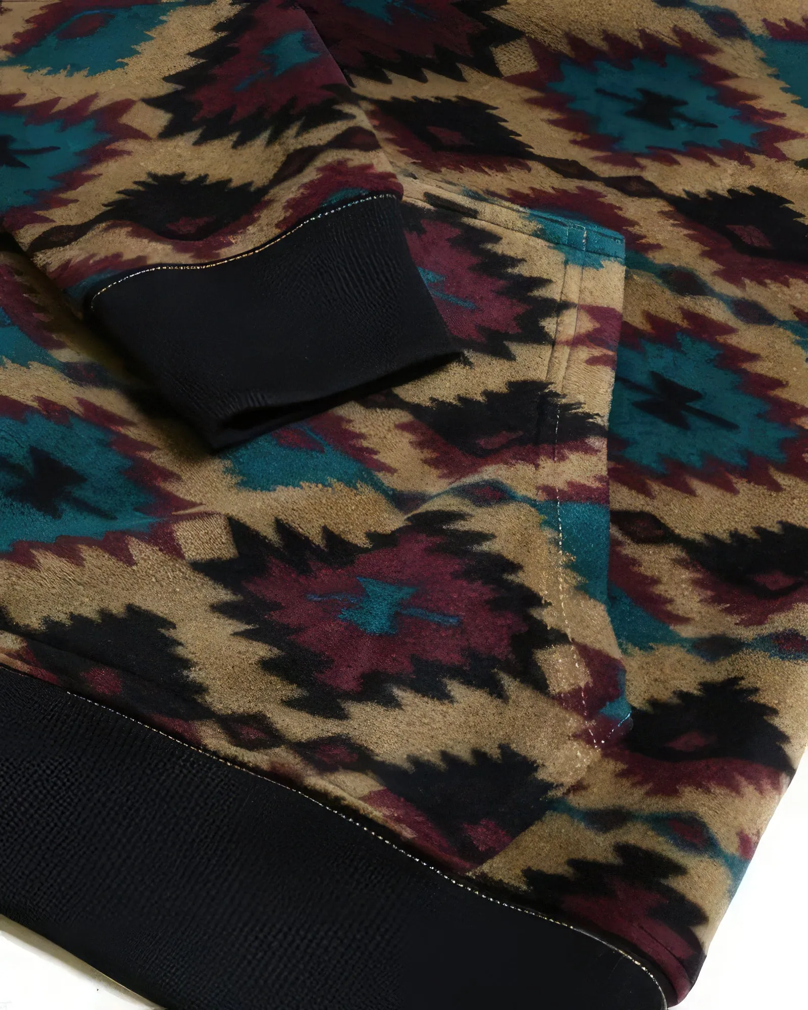 Aztec Diamond Print Pullover