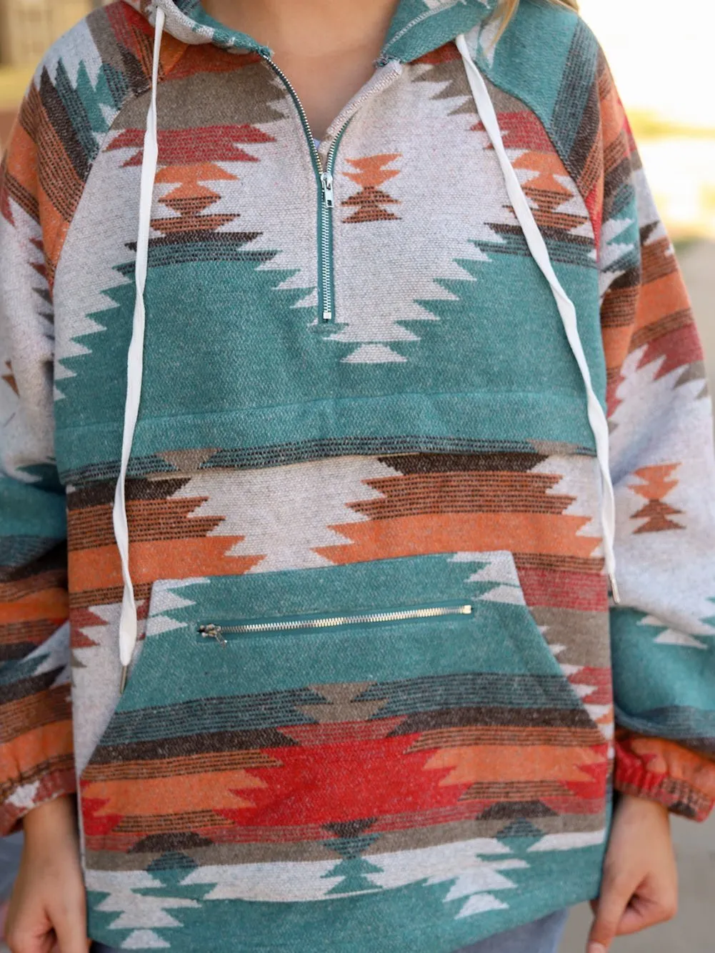 Bohemian Print Pullover Hoodie