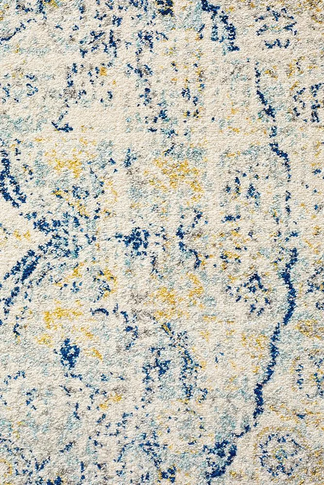 Boho Vintage Jenna Sky Blue Runner