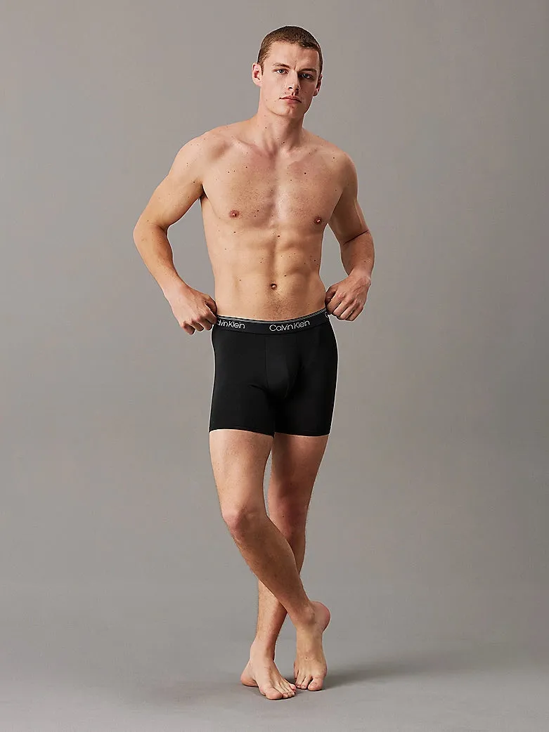 Calvin Klein 3 Pack Mens Micro Stretch Boxer Briefs Black