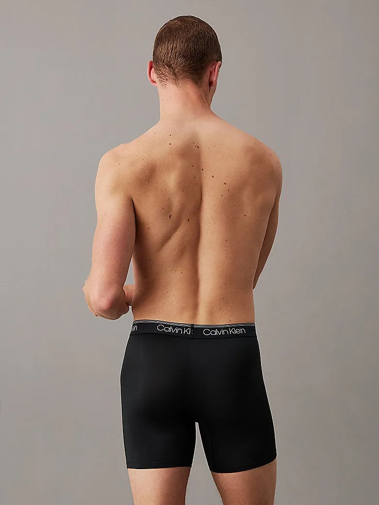 Calvin Klein 3 Pack Mens Micro Stretch Boxer Briefs Black