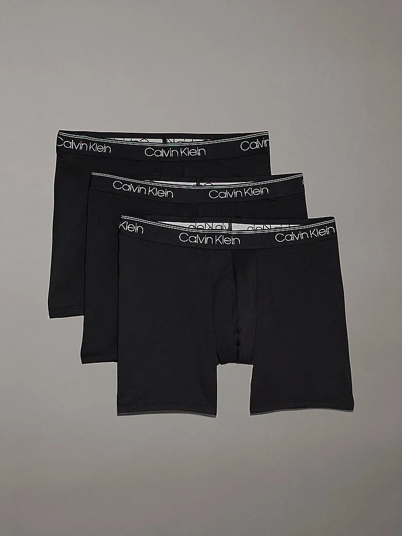 Calvin Klein 3 Pack Mens Micro Stretch Boxer Briefs Black