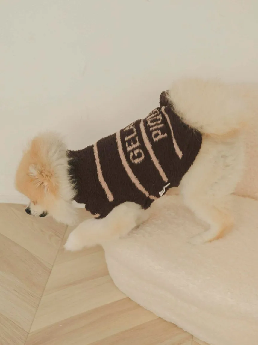 [CAT&DOG] Baby Moco High Neck Striped Pet Clothes