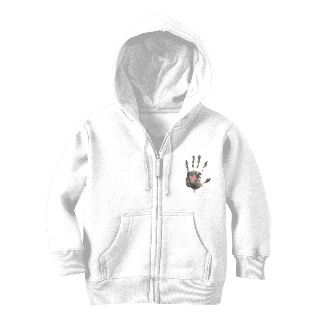 CAUGHT RED HANDED Classic Kids Zip Hoodie