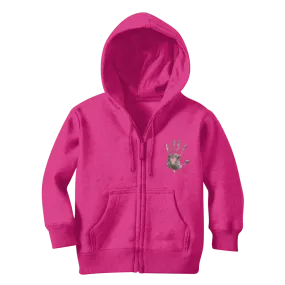 CAUGHT RED HANDED Classic Kids Zip Hoodie