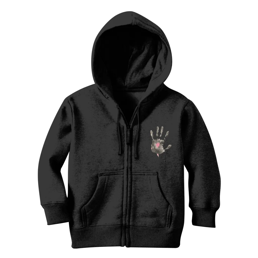 CAUGHT RED HANDED Classic Kids Zip Hoodie