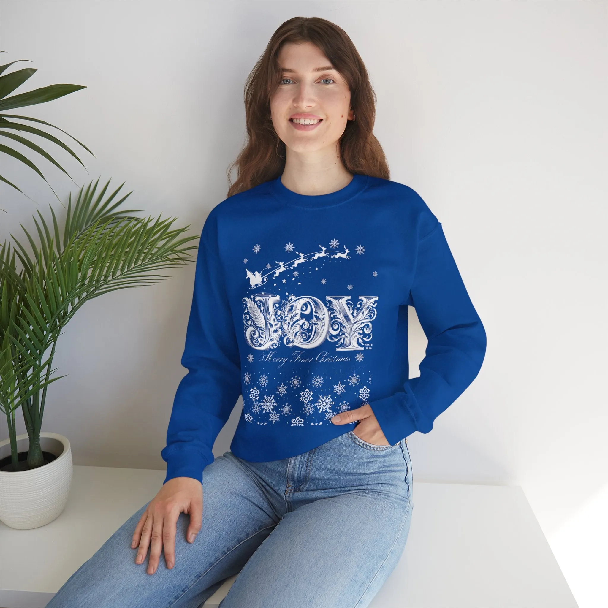 Christmas Joy Merry Finer Sweatshirt