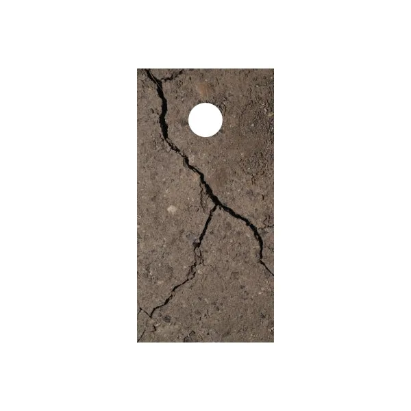 Dirt Cornhole Board Wrap
