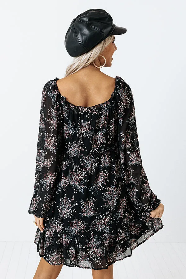 Dressed Up To Flirt Floral Babydoll Dress