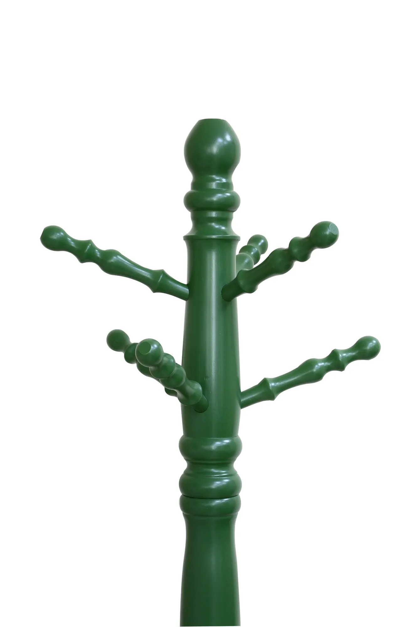 Easy Coat Hanger 188 SERIES Standing,Free standing : Entryway Coat Rack, wooden Coat Hat Rack Tree Stand Hanger Organizer for Jacket, Purse, Scarf Rack, Umbrella and long dress (Green)