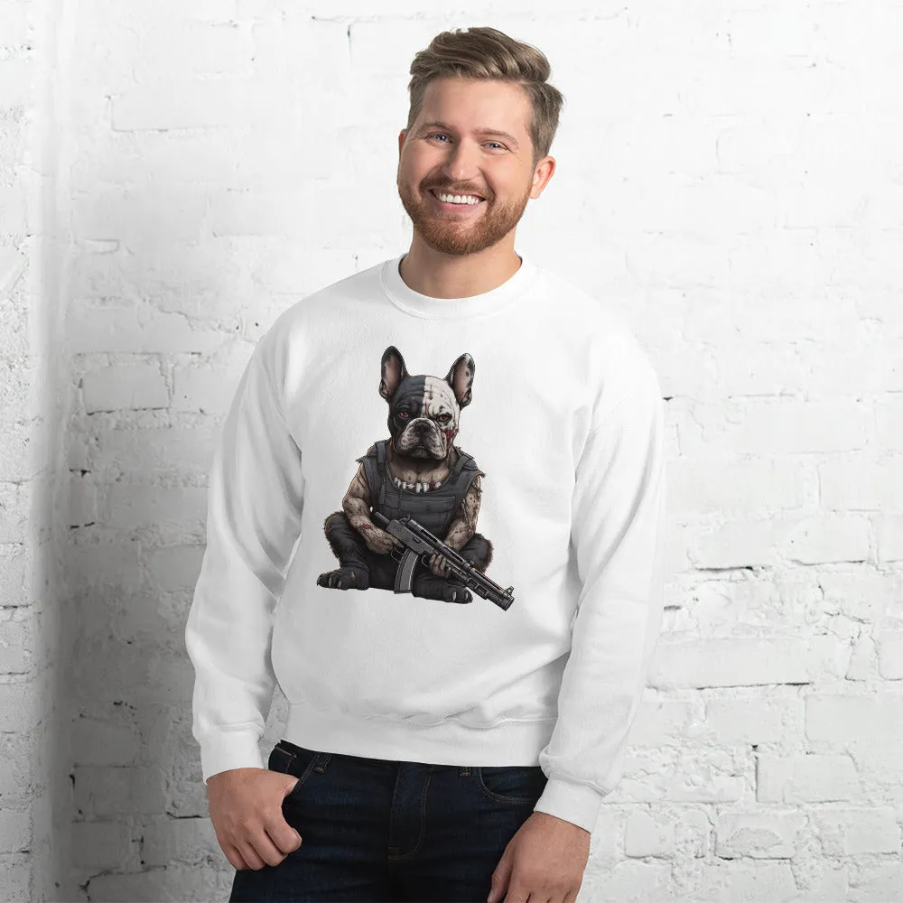 Frenchie Love Unisex Sweatshirt: Snug and Stylish Attire for Dog Enthusiasts