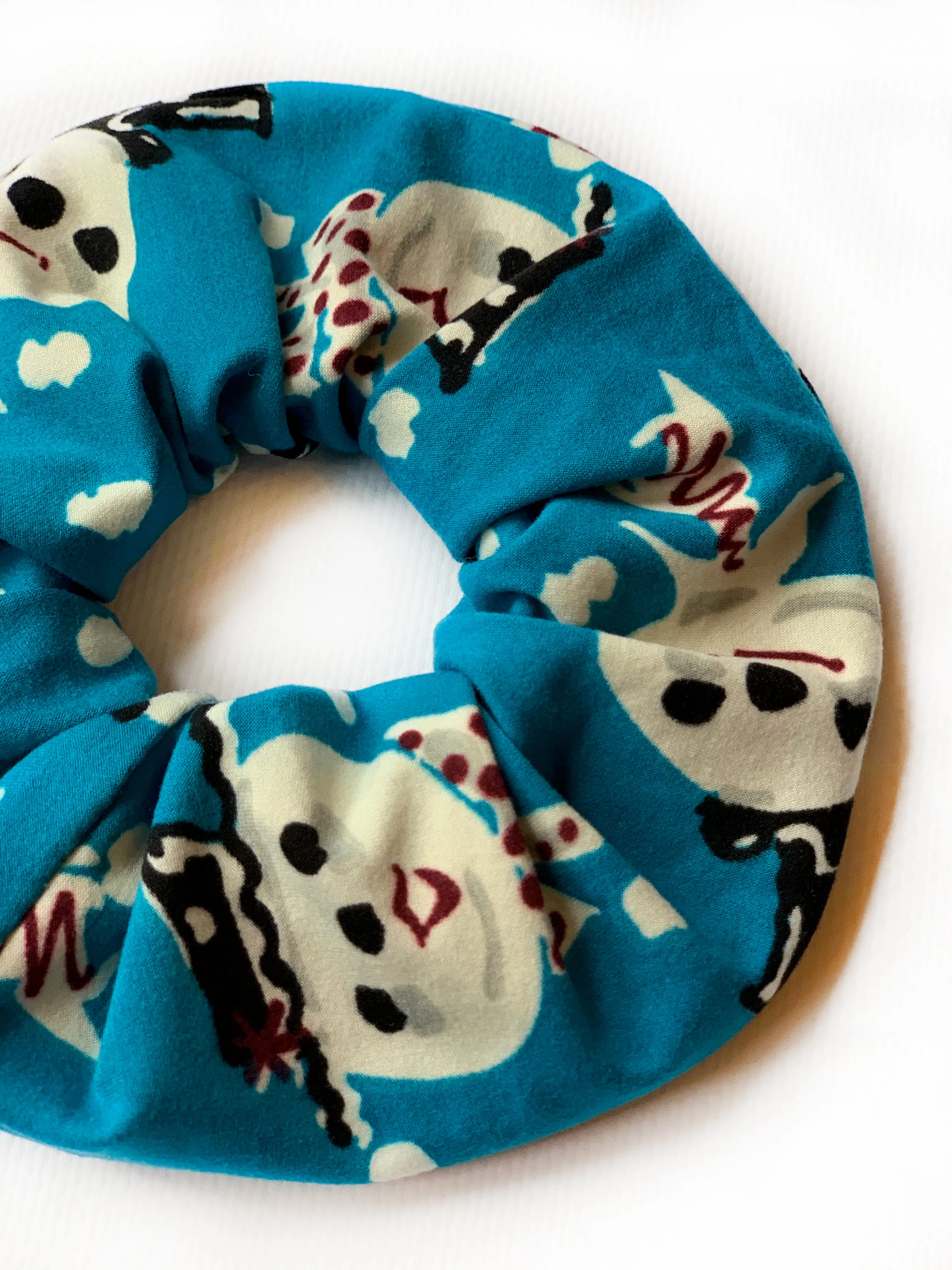 Frosty Blue Scrunchie