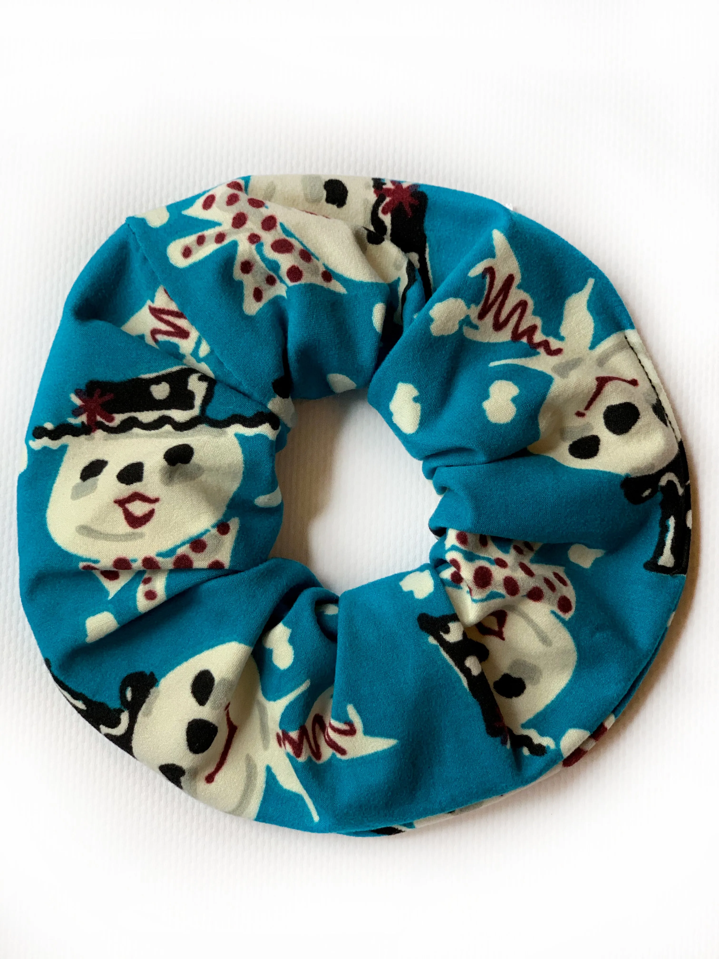 Frosty Blue Scrunchie