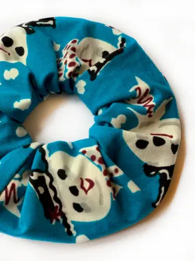 Frosty Blue Scrunchie