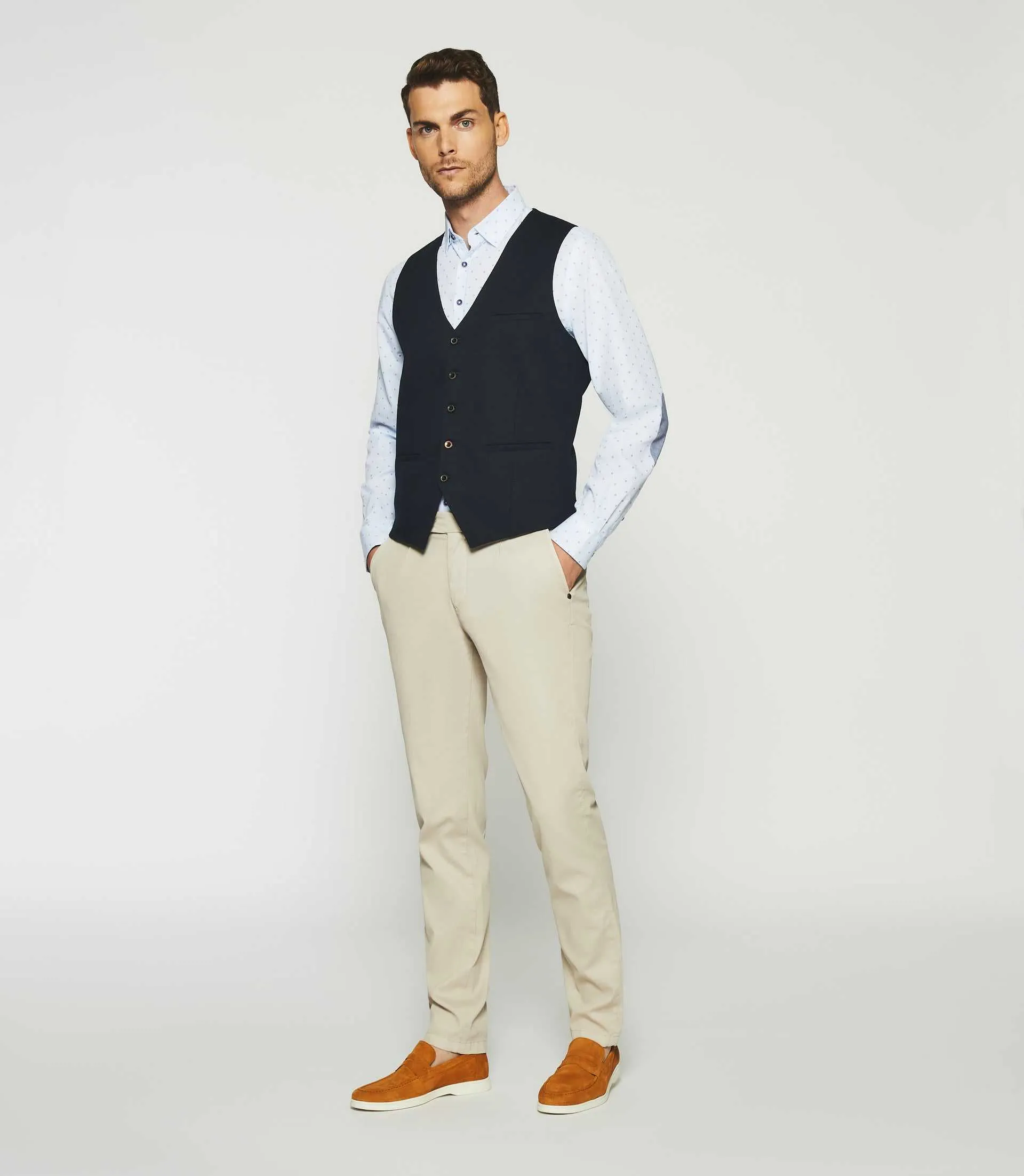 Gilet casual marine