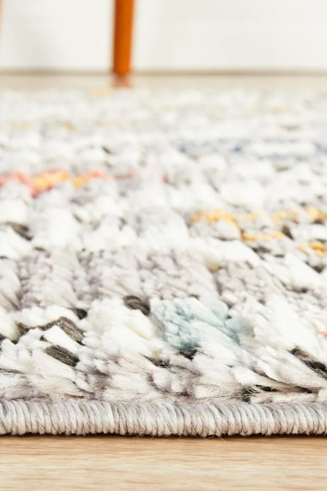 Grey Plush Moroccan Rug Runner Rug