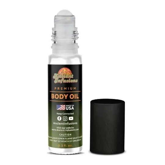 Luxury Pink Sugar Inspired Roll-On Perfume Body Oil by Ancient Infusions – Uncut & Alcohol-Free for Women