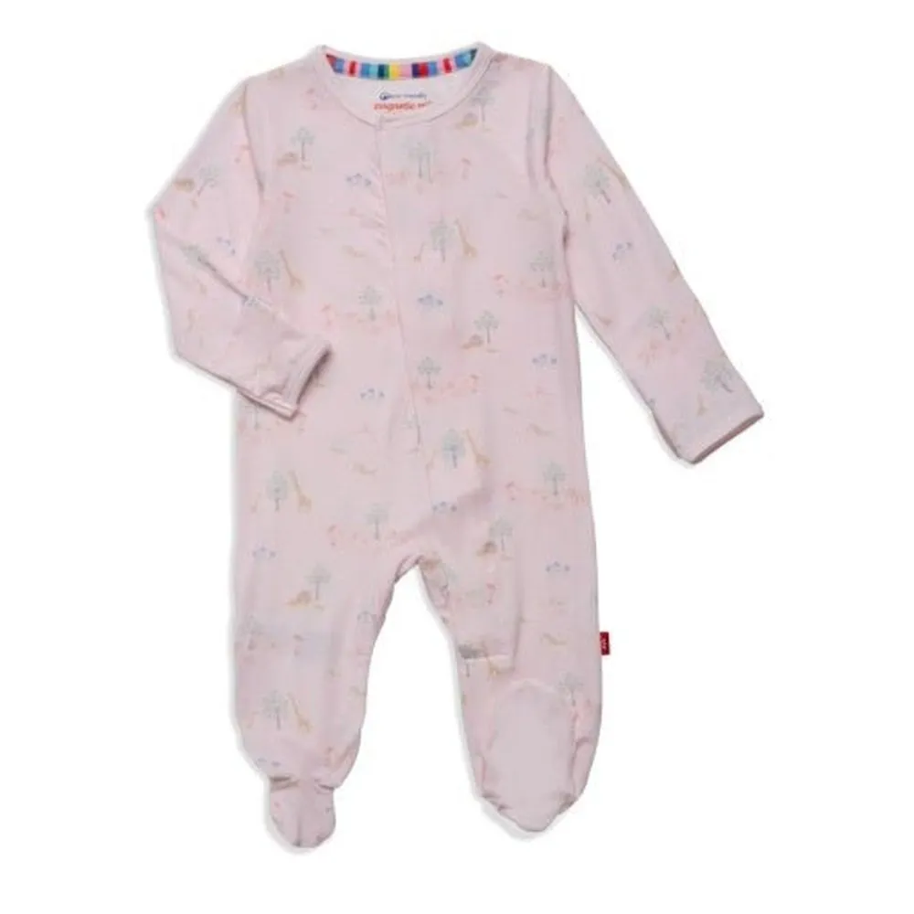 Magnetic Me Pink Serene Safari Modal Magnetic Parent Favorite Footie
