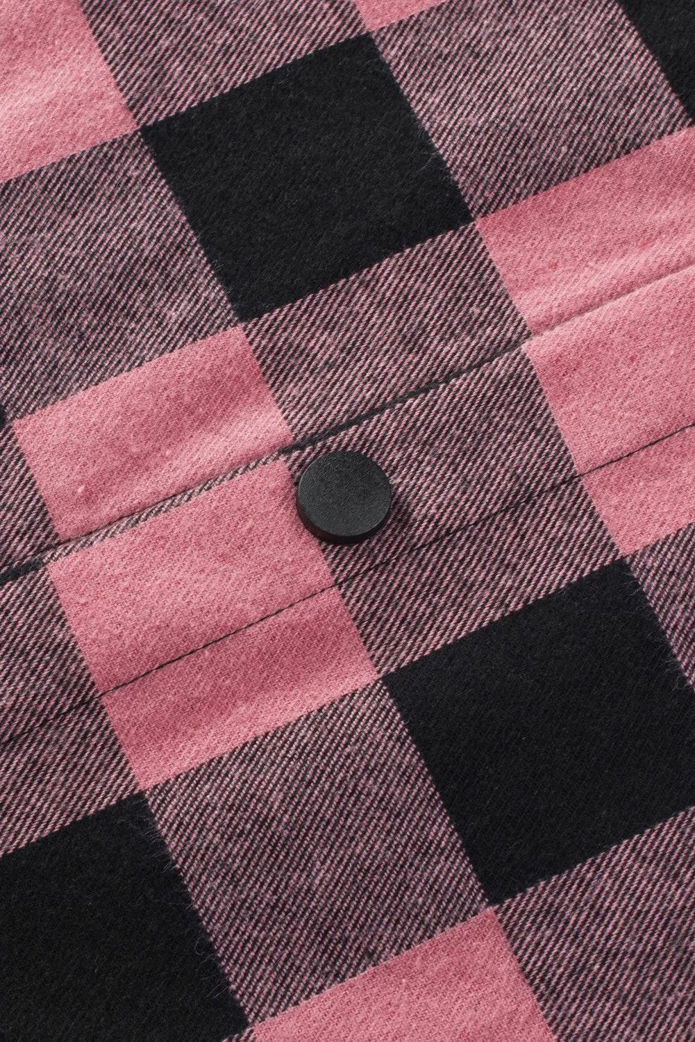 Mens Plaid Printed Drawstring Hooded Shacket