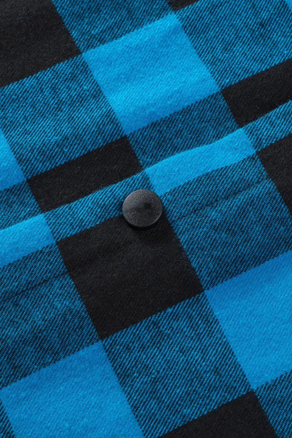 Mens Plaid Printed Drawstring Hooded Shacket