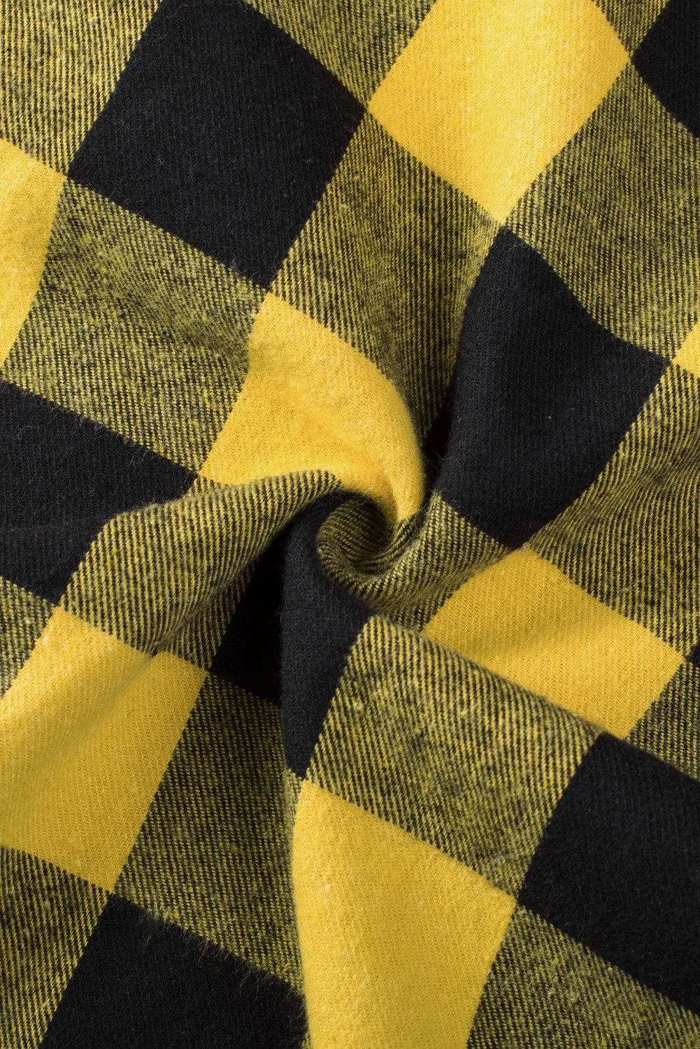 Mens Plaid Printed Drawstring Hooded Shacket