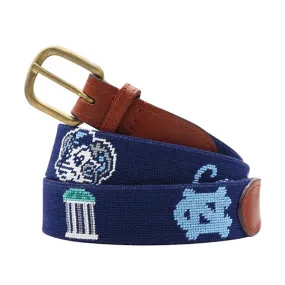 North Carolina Tar Heels Lifestyle Belt by Smathers and Branson Needlepoint