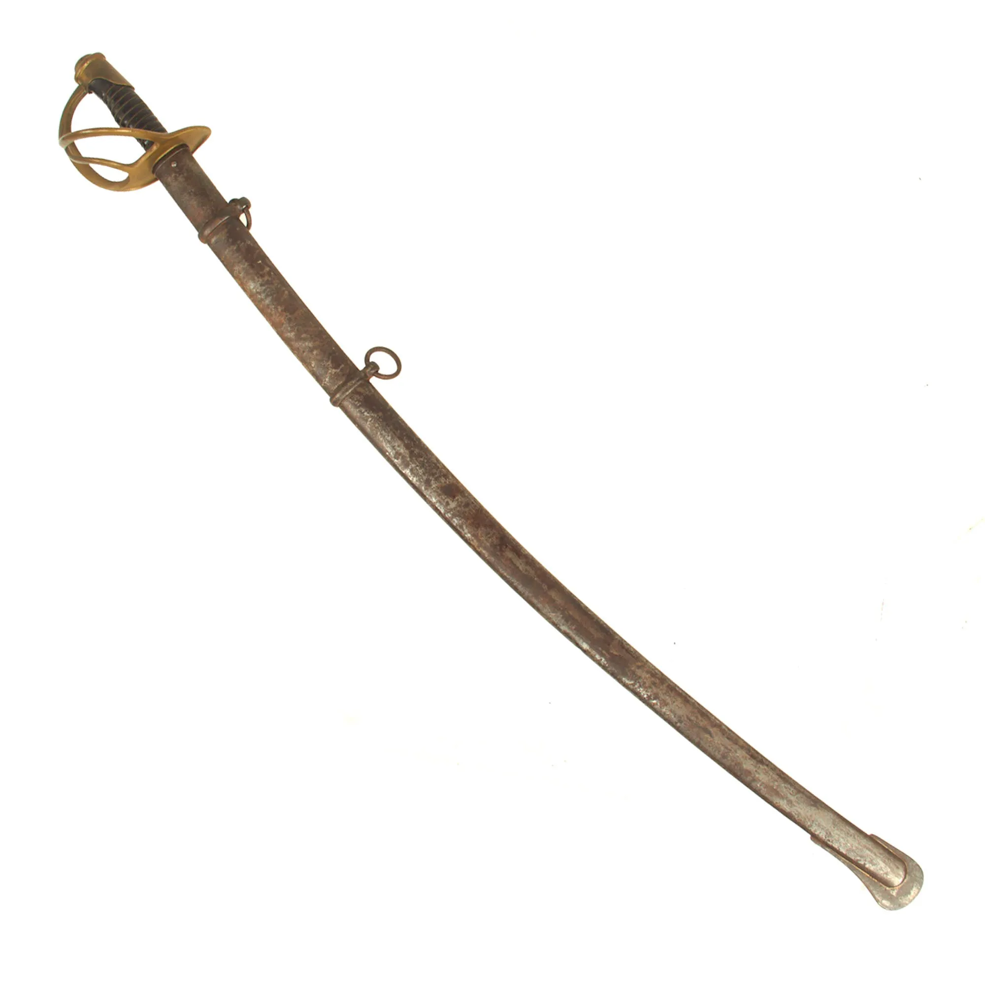Original U.S Civil War M-1840 "Wrist Breaker" Heavy Cavalry Saber with Scabbard