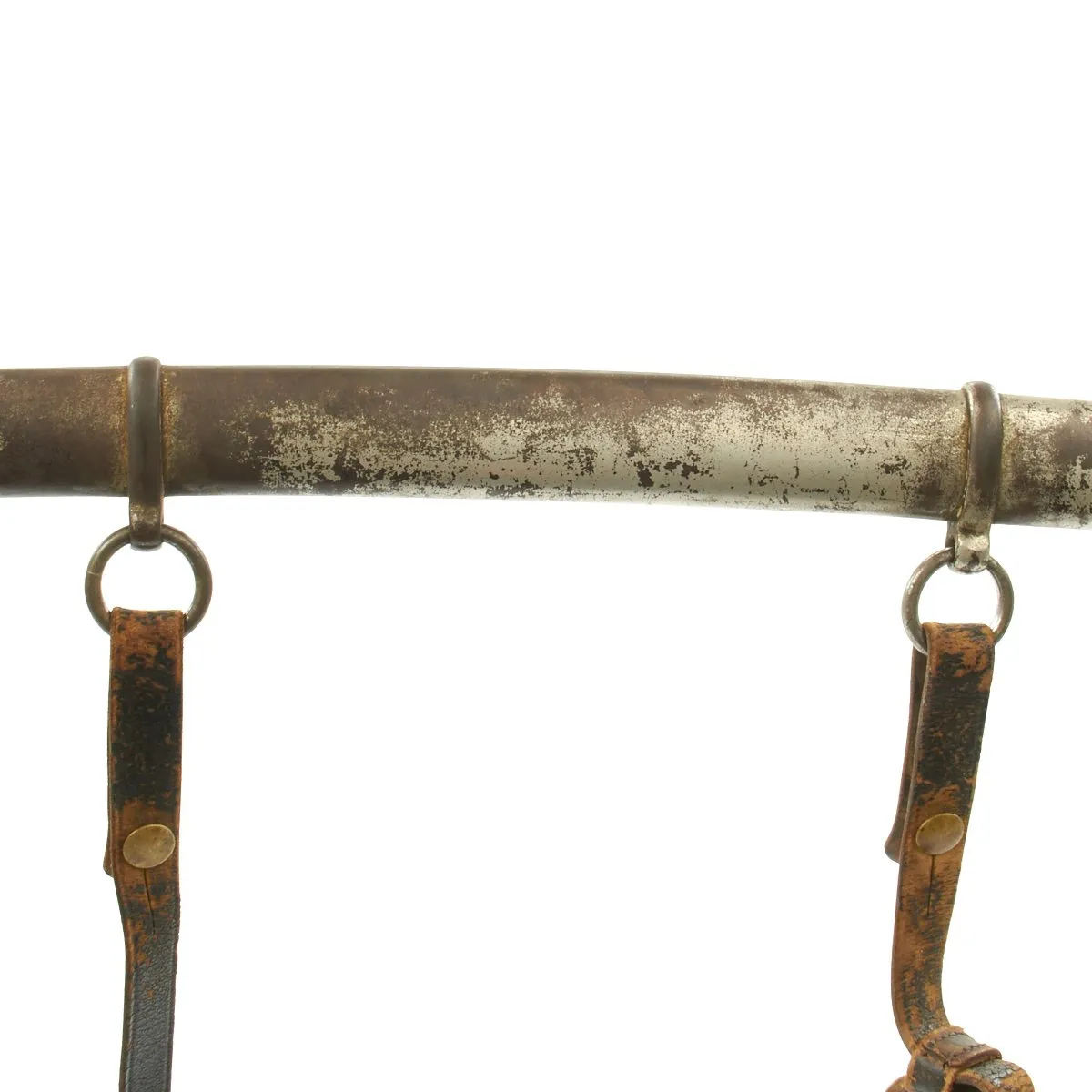 Original U.S. Civil War Model 1860 Light Cavalry Sword by Ames with Scabbard and Leather Hanger - Dated 1865