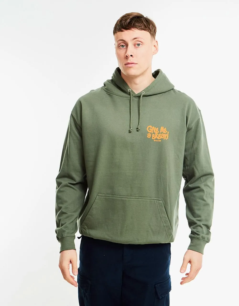 Route One Give Me A Break Pullover Hoodie - Earthy Green