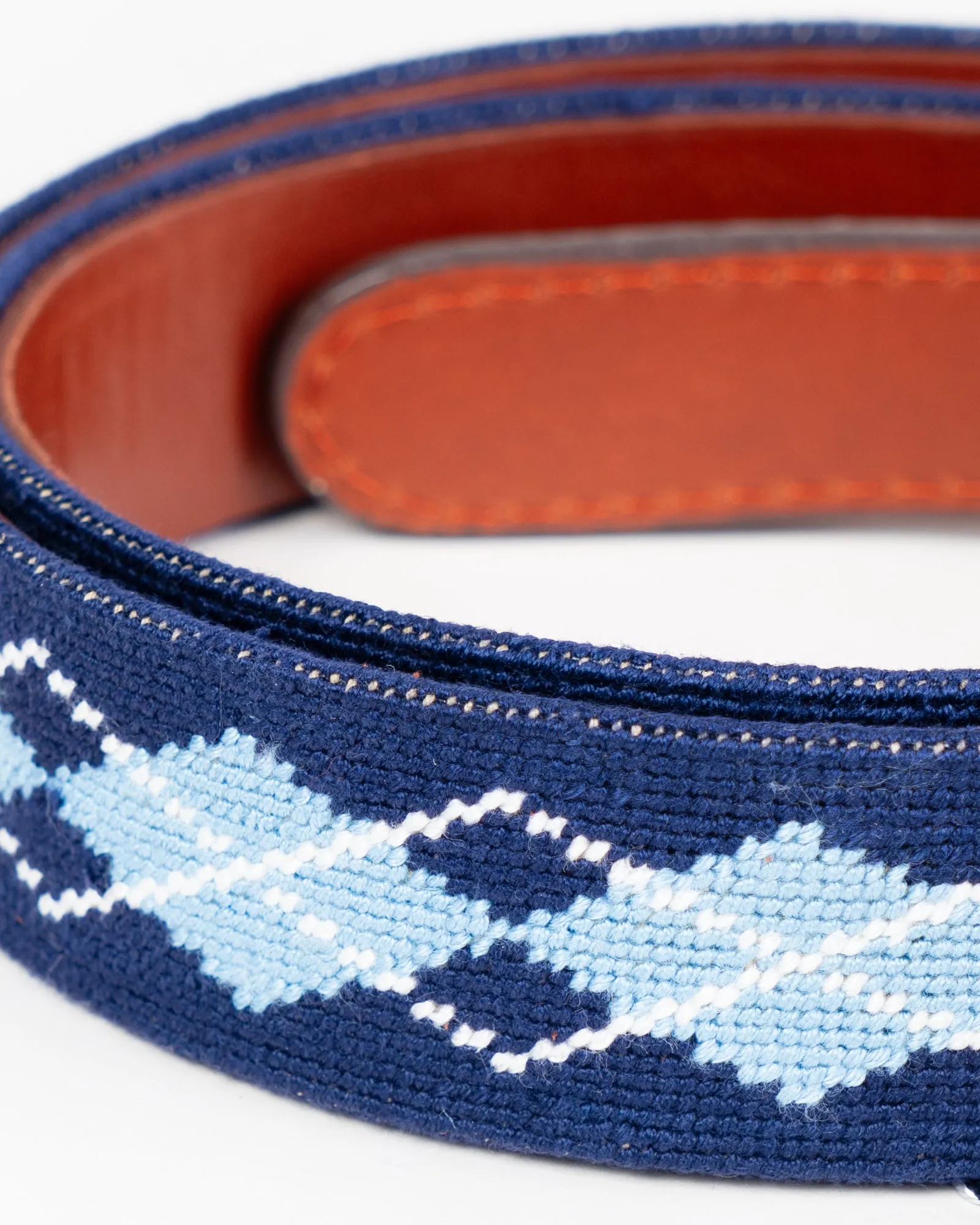 Smathers & Branson x Julian's Custom Argyle Needlepoint Belt