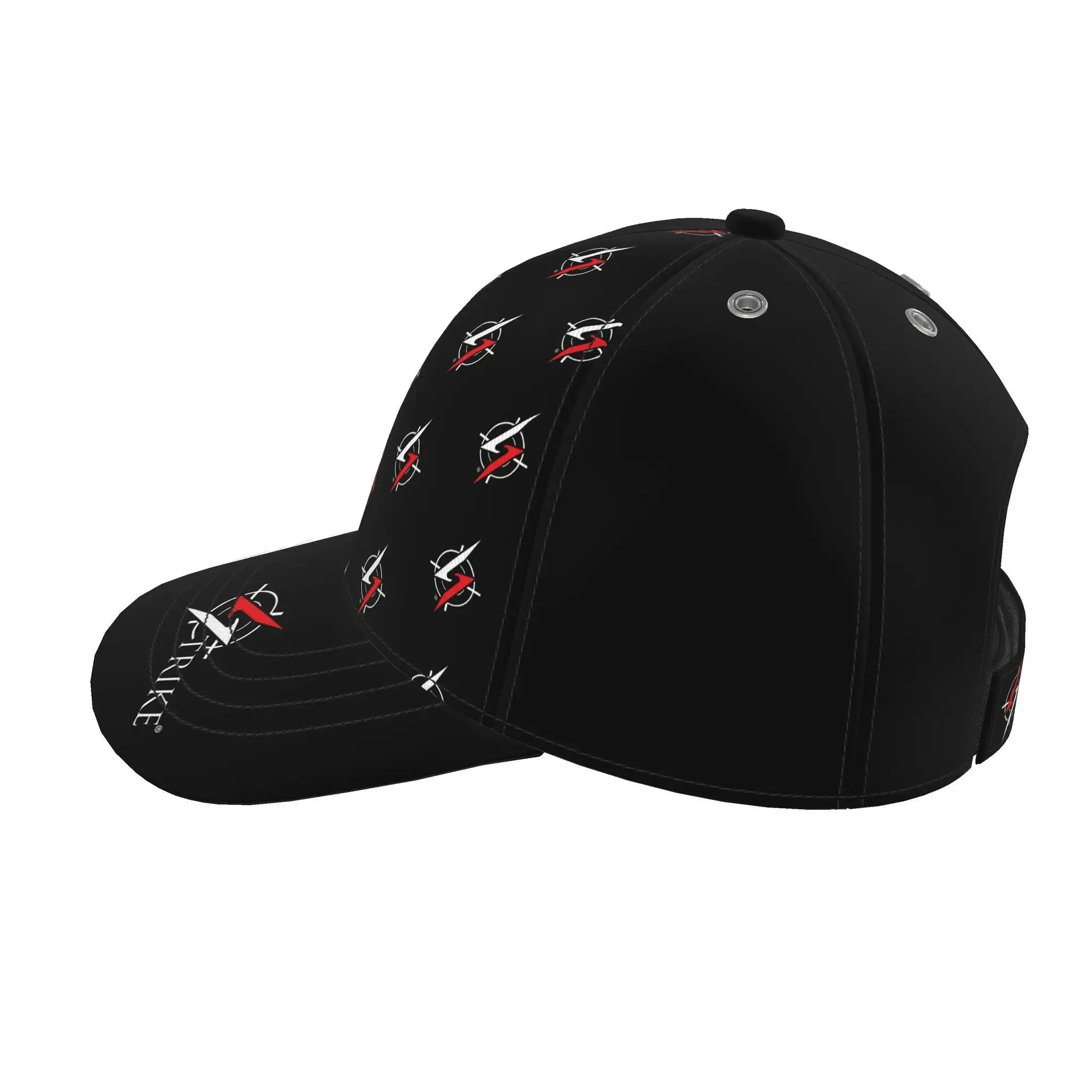 Strike Baseball Cap Black Color Logo
