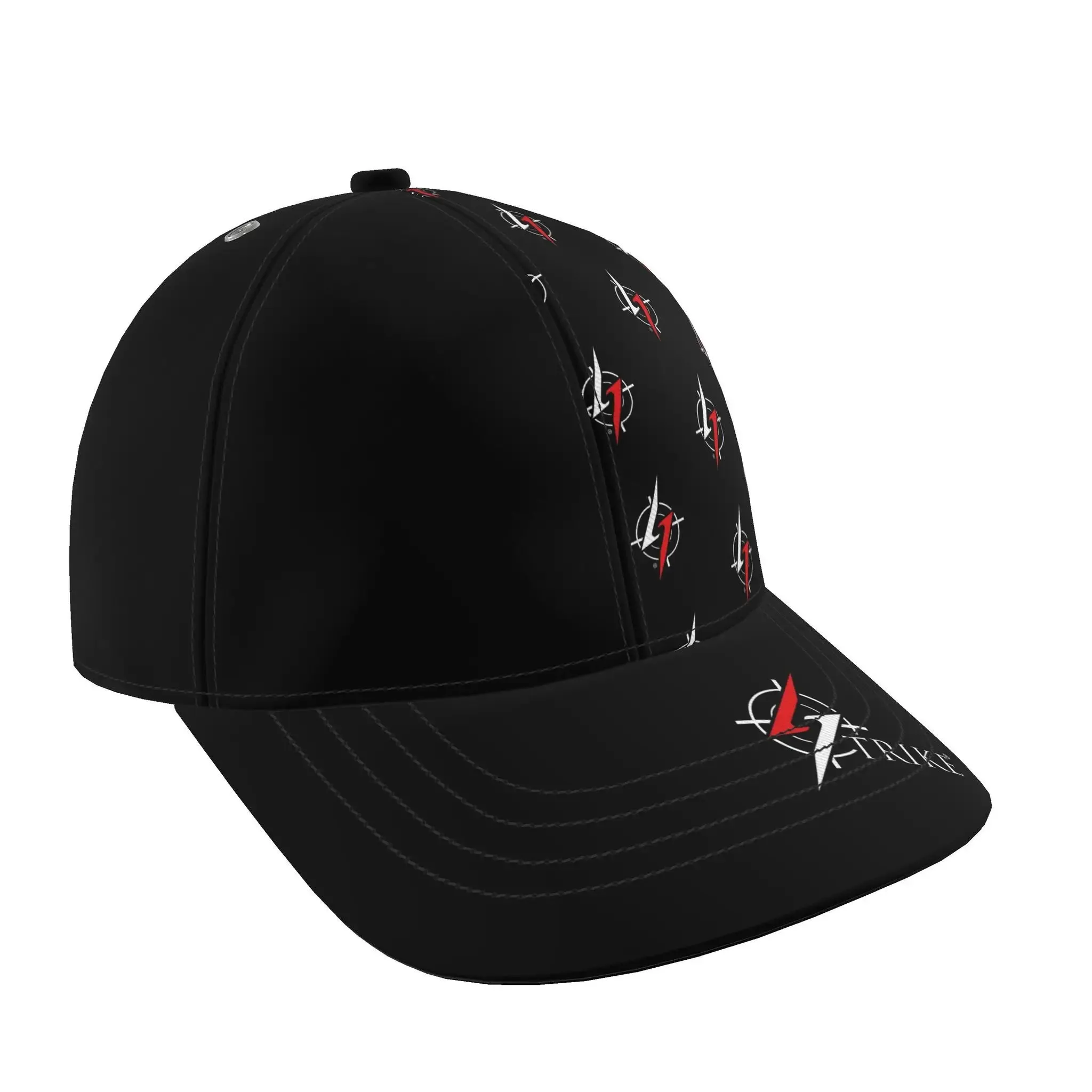 Strike Baseball Cap Black Color Logo