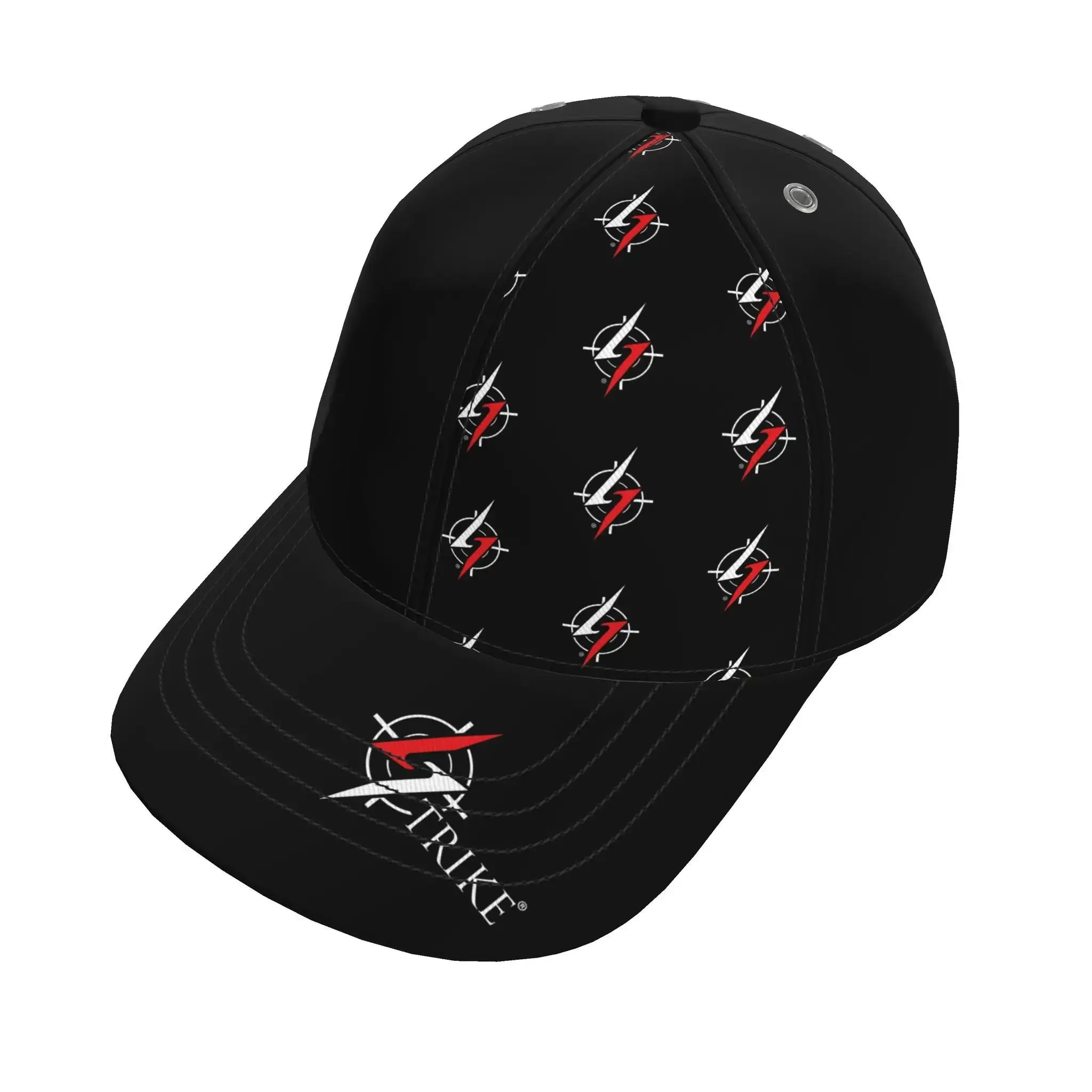 Strike Baseball Cap Black Color Logo