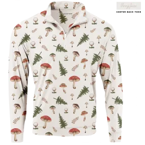SwingJuice Golf Mushrooms Men's Quarter Zip