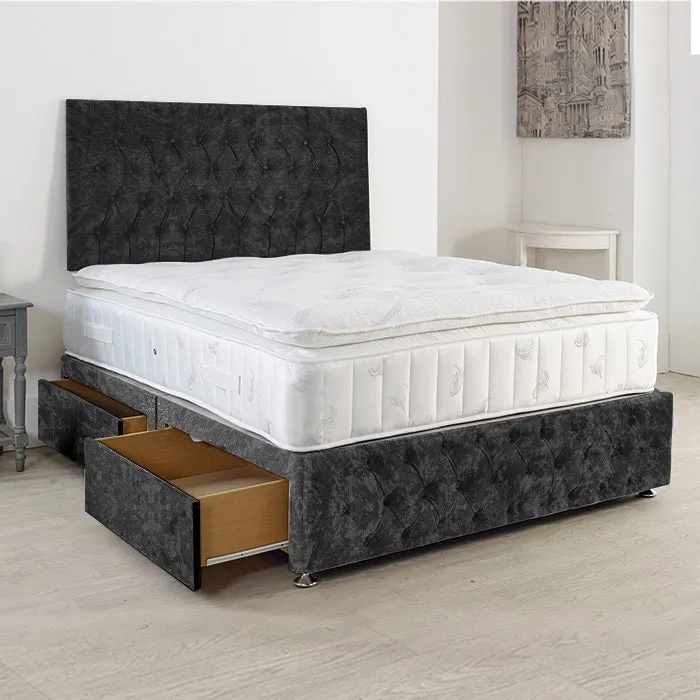 Westminster Windsor Divan Bed Set With 26 Inches High Headboard and Footboard