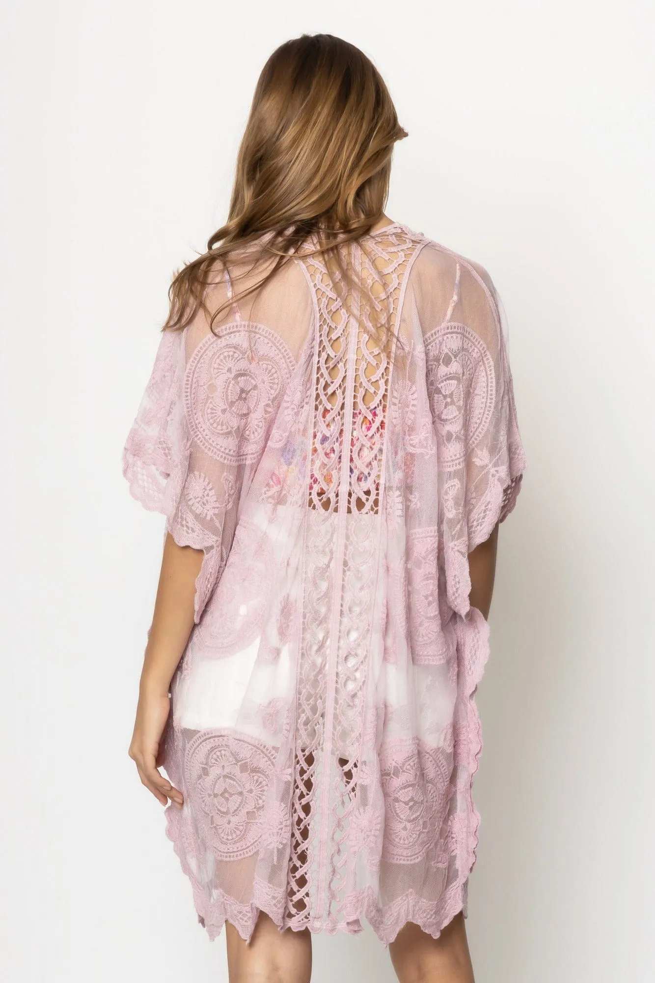 YLK310090 Makenzie Lace Kimono