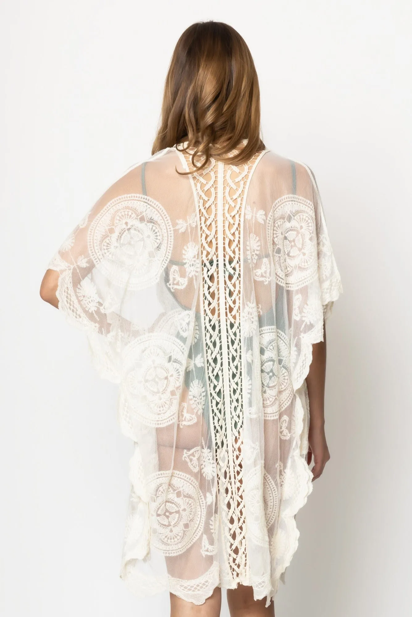 YLK310090 Makenzie Lace Kimono