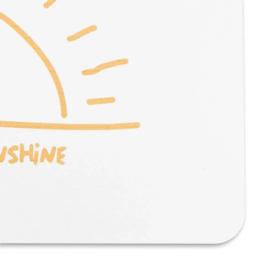 You Are My Sunshine Bathmat - Retro Sunburst Bath Mat - Sunrays Hippie Bath Mat - Bohemian Bath Rug - White Stone Non Slip Bath Mat -39X60Cm